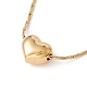 Collier pendentif coeur avec chaînes coreana NJEW-G074-20G-1