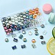 90 pièces 12 brins de perles de verre électrolytiques de style EGLA-YW0001-54-5