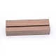 クルミ材の木製カードホルダー  長方形  淡い茶色  31x101x19.5mm WOOD-WH0103-88-1