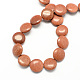Chapelets de perles en goldstone synthétique G-S110-12mm-09-2
