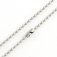 304 Stainless Steel Ball Chain Necklace Making NJEW-R225-08-2