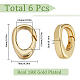 6 шт. латунные пружинные кольца для ворот sunclue KK-SC0003-80-2