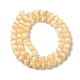 Brins de perles teints en sélénite naturelle G-P493-02F-3
