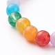 Round Imitation Gemstone Acrylic Beads Stretch Bracelet for Kids BJEW-JB06500-7