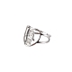 Stainless Steel Heart with Hamsa Hand Finger Ring CHAK-PW0001-001E-02-1