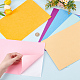 BENECREAT 12 Pcs Colors Adhesive Backed Felt Fabric Sheets 11.8x8 Inch Mixed Color Self Adhesive Felt Fabric Macaron Backed Felt for DIY Projects and Sewing Projects DIY-BC0006-23-3
