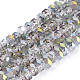 Chapelets de perles en verre électroplaqué EGLA-T003-01C-1