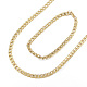 Conjuntos de joyas de collares y pulseras de 304 acero inoxidable SJEW-E066-02G-1