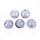 Perles de globe en verre soufflé à la main transparent GLAA-T012-35C-06-1