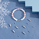 Superfindings 50 ensembles fermoirs à vis en laiton colonne baril fermoirs à vis pour bracelet collier fabrication de bijoux 12.5x4mm KK-FH0001-10-4