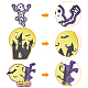 Gorgecraft 2 Sets Halloween Theme PVC Plastic Self Adhesive Sticker Decorations DIY-GF0005-67-4