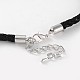 Braided Nylon Cord Necklace Making MAK-L007-01-3