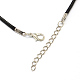 Dragon Zinc Alloy Pendant Necklaces with Waxed Cord and Iron Findings NJEW-R228-34AS-5