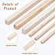OLYCRAFT 60Pcs Balsa Wood Sticks 12 inch Long Unfinished Wooden Strips Square Dowels Strips for DIY Molding Crafts Projects Making WOOD-OC0002-27-3