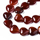 Chapelets de perles rouges en agate naturelle G-S364-097-3