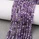 Natürlichen Amethyst Perlen Stränge&nbsp;G-T108-35-2