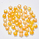 Imitation de perles de verre de jade X-GLAA-R211-04-B01-1