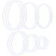 Gorgecraft 18pcs 6 anneaux de liaison en plastique de style pp FIND-GF0004-44-1