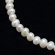 Fili di perle di perle d'acqua dolce coltivate naturali PEAR-L001-F-13-2