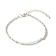 Bracelets de perles de pierre de lune arc-en-ciel naturel BJEW-JB06384-06-1