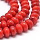 Natural Coral Abacus Beads Strands CORA-L037-11A-1
