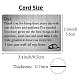 Прямоугольник 201 изготовленная на заказ пустая карточка бумажника термопереноса из нержавеющей стали DIY-WH0252-006-2