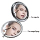 CREATCABIN Metal Compact Pocket Sunflower Round Double-Side Magnifying Folding Makeup Mirror 2.6inch Travel Portable Behind You All Your Memories for Women Mum Sister Daughter DIY-CN0002-16A-4
