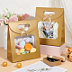 Прямоугольные бумажные подарочные пакеты ABAG-WH0048-07C-4