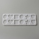 DIY Hexagon & Herz & quadratisch & flach rund & Stern & Dreieck Ornament Silikonformen DIY-TAC0025-07-1