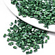 2ホールガラスシードビーズ  不透明な色は光沢の  長方形  グリーン  4.5~5.5x2x2~2.5mm  穴：0.5~0.8mm  約2000個/袋 SEED-S031-M-SH127-1
