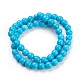Synthetic Turquoise Beads Strands X-TURQ-G106-8mm-02F-2