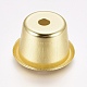 鉄キャンドルカップ  キャンドル作りツール用  ゴールドカラー  28x17.5mm  穴：4.5mm AJEW-WH0104-25C-2