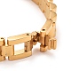 Clear Cubic Zirconia Rectangle Link Bracelet BJEW-G649-02G-4