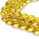 Chapelets de perles en verre transparent drawbench X-GLAD-Q012-10mm-06-3