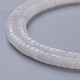 Chapelets de perles de jade blanche naturelle G-H230-42-3