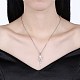 Collares pendientes de latón de moda NJEW-BB26593-2