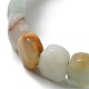 Stretch-Armband mit Amazonit-Perlen und natürlichen Blumen G-E010-01-01-3
