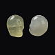 天然な新しい翡翠のビーズ  ハロウィンの頭蓋骨  11~11.5x8.5~9x11~11.5mm  穴：0.9~1mm G-C038-01M-3