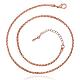 Real Rose Gold Plated Eco-FriendlyBrass Wheat Chains for Necklaces NJEW-BB07850-RG-1