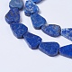 Abalorios de lapislázuli naturales hebras G-F568-298-3