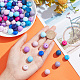 GOMAKERER 112Pcs 16 Style Food Grade Eco-Friendly Silicone Beads SIL-GO0001-01-3