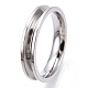 201 кольцо из нержавеющей стали с рифлением для пальцев STAS-WH0039-11C-P-2