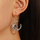 Stile tibetano orecchini della lega ciondola PW-WG19797-01-2