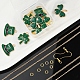 Ensembles de bijoux pendentif trèfle bricolage kit de fabrication DIY-YW0005-05G-6