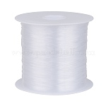 1 rouleau de fil de nylon transparent, fil de pêche, fil à perles, 0.4mm, environ 43.74 yards (40 m)/rouleau