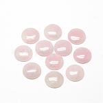 Природного розового кварца кабошонов, полукруглые / купольные, 10x4~5 мм