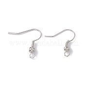 Латунные круглые серьги из бисера крючки KK-G438-01P