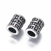 Европейские бусины из нержавеющей стали 304 STAS-G204-08AS