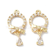 Латунные микро проложить кубического циркония подвески FIND-Z026-08G