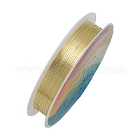 Copper Wire for Jewelry Making, Textured Round, Real 18K Gold